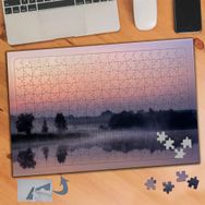 933 Sisli Göl Manzarası 240 Parça Puzzle Yapboz Tablo