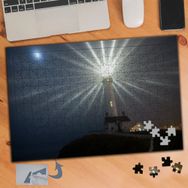 948 Deniz Feneri Manzarası 240 Parça Puzzle Yapboz Tablo