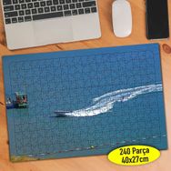 94998538 Mavi Sularda Tekne Turu Manzara 240 Parça Puzzle Yapboz