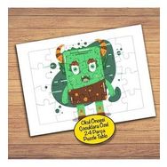 94PZ Yeşil Canavar Çocuklara Özel Puzzle Yapboz Tablo