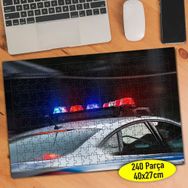 95529504 Sirenleri Açık Polis Arabası 240 Parça Puzzle Yapboz