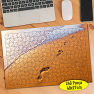 96284405 Sahilde Kumsalda Ayak İzleri 240 Parça Puzzle Yapboz