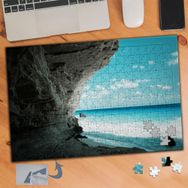 964 mavi deniz Manzarası 240 Parça Puzzle Yapboz Tablo