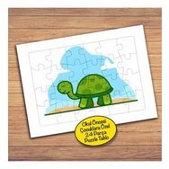 97PZ Yavaş Giden Kaplumbağa Çocuklara Özel Puzzle Yapboz Tablo