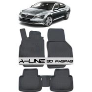 A-Line Skoda Süper B 2015 Siyah 3D Havuzlu Paspas
