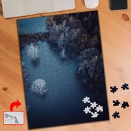 A0121 Havadan Göl Çekimi 240 Parça Puzzle Yapboz Tablo