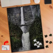 A031 Köprü Şelale Dağlar 240 Parça Puzzle Yapboz Tablo