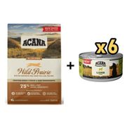 Acana Wild Prairie 1.8 kg Kedi Mama + Premium Kuzulu 6x85 gr Kedi Konserve