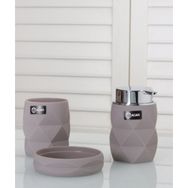 Acar 3'lü Akrilik Kristal Model Gri Banyo Seti