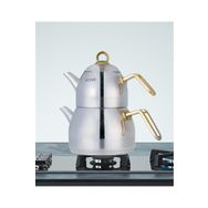 Acar Alexi Gold Metal Kulp Aile Boy Çaydanlık Takımı