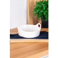 Acar Bianco Perla 21 cm Oval Kulplu Kase