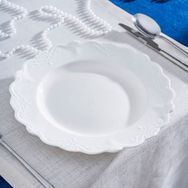Acar King Kırık Beyaz 27 cm Servis Tabağı