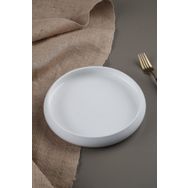 Acar Sct-21-0225/72 Bianco Perla 6'lı 13 cm Porselen Yuvarlak Tabak