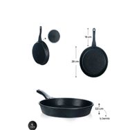 Acar XDD-22-0038/12 Diamente Siyah 28 cm Pırlanta Tava