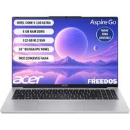 Acer Aspire Go 16 AG16-71P-558L NX.JT2EY.001 Core 5 120U 8GB RAM 512GB SSD FreeDOS 16 inç Laptop
