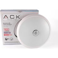 ACK 18 Watt Acil Kitli Sensörlü 6500K Beyaz Işık Led Tavan Armatürü