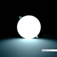 Ack 24 W 6500k Beyaz Işık Çerçevesiz Sıva Altı Yuvarlak Led Panel Armatür