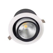 ACK AD36-00610 4000K Ilık Beyaz 30 Watt Beyaz Kasa Osram Cob Led Salyangoz Spot Armatür