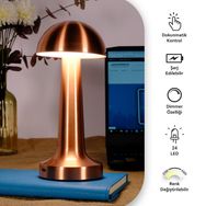 ACK AF11-00297 Bakır Renk Şarjlı Dokunmatik LED Masa Lambası