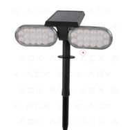 ACK AG60-02801 8W/H 3000K Günışığı Solar Led Kazıklı İkili Çim Armatürü