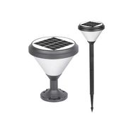 ACK AG60-07801 8W/H 3000K Günışığı Yuvarlak Solar Led Bahçe Armatürü