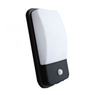 ACK AH07-05431 6500K Beyaz 20 Watt Siyah Kasa Ip44 Sensörlü Led Duvar Apliği