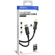 ACL ACK-83 Type-c To Lightning Pd Akıllı Çipli Led Göstergeli Şarj ve Data Kablosu