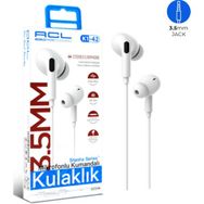 ACL K1-42 Beyaz Kablolu Kulak İçi Kulaklık