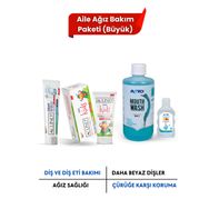 Aclind Dent Shield 100 ml+Dent Kids 75 ml+Mouthwash 500 ml Büyük Aile Ağız Bakım Paketi