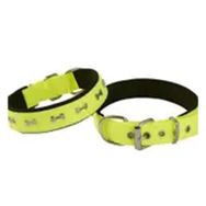 Actirex 57 cm En 3 cm Yellow Medium Neon Yumuşak Doku Kemik Desenli Köpek Boyun Tasma