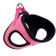 Actirex Boyun 34-42 cm Göğüs 48-54 cm Pink L Köpeklere Dokuma Kumaş Neon Köpek Göğüs Tasması