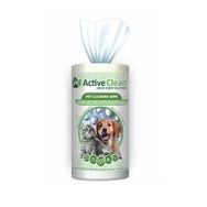 Active Clean Nano Gümüş Kedi ve Köpekler İçin 100'lü Temizleme Havlusu