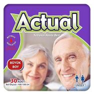 Actual Büyük Boy 30 Adet Hasta Bezi