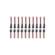 Adam 10 Takım 2 Pin Kablolu 10 cm Konnektör Led Soket Fiş