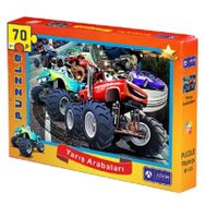 Adam Games 70 Parça Puzzle Yarış Arabaları