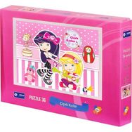 Adam Games Çiçek Kızlar 36 Parça +Neşeli Hayvanlar 40 Parça İkili Set Puzzle