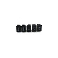 Adam Rocker 1-0 Işıksız 5 Adet 12V-220V Mini Dikdörtgen Siyah Elektrik Anahtarı
