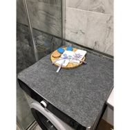Adarya Gri Keçe 55x60 cm Düzenleyici Çamaşır Makinesi Örtüsü