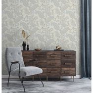 Adawall 9903-1 Tropicano Krem Simli Vintage Duvar Kağıdı