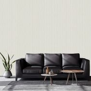 Adawall 9904-1 Tropicano Beyaz Çizgili Duvar Kağıdı