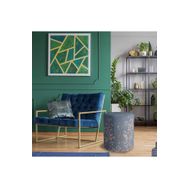 Adawall Mavi Çiçek Tasarımlı Puf