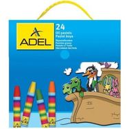 Adel 1824 Çantalı 24 Renk Yağlı Pastel Boya
