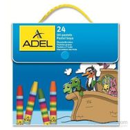 Adel 824001-7375 24 Renk Çantalı Yağlı Pastel Boya