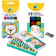 Adel Boya Set 12 li Kuru Sulu Pastel Keçeli Kurşun Kalem