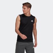 Adidas Aeroready Designed To Move Sport 3-Stripes Erkek Siyah T-shirt