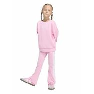 adidas Baskılı Kız Çocuk Eşofman Takımı Ke0485 Crew Set, 110 CM, 5003344478, Pembe, kız-çocuk