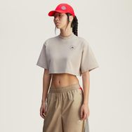 Adidas By Stella McCartney Crop Bej Kadın T-shirt