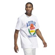 Adidas Crest Basketball Beyaz Erkek T-shirt