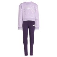 adidas Düz Açık Mor Kız Çocuk Eşofman Takımı Jw2421 Lg Glam Set, 116 cm, 5003291567, Açık Mor, kız-çocuk
