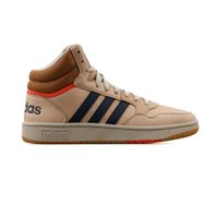 Adidas GX9608 Krem Hoops 3.0 Mid Erkek Günlük Ayakkabı